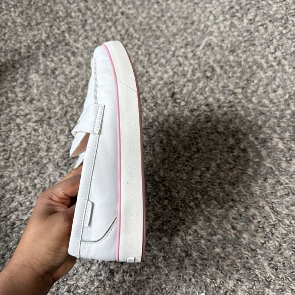 Cole Haan Nantucket 2.0 Penny Loafers White Pink Leather 7 B Shoe - Picture 4 of 9